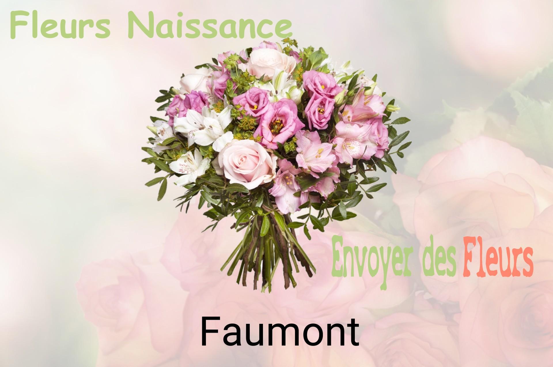 Bouquet de fleurs de naissance livré à Faumont